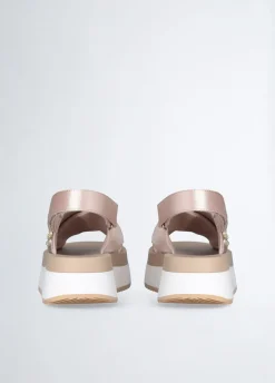 Sandali platform con borchie gioiello