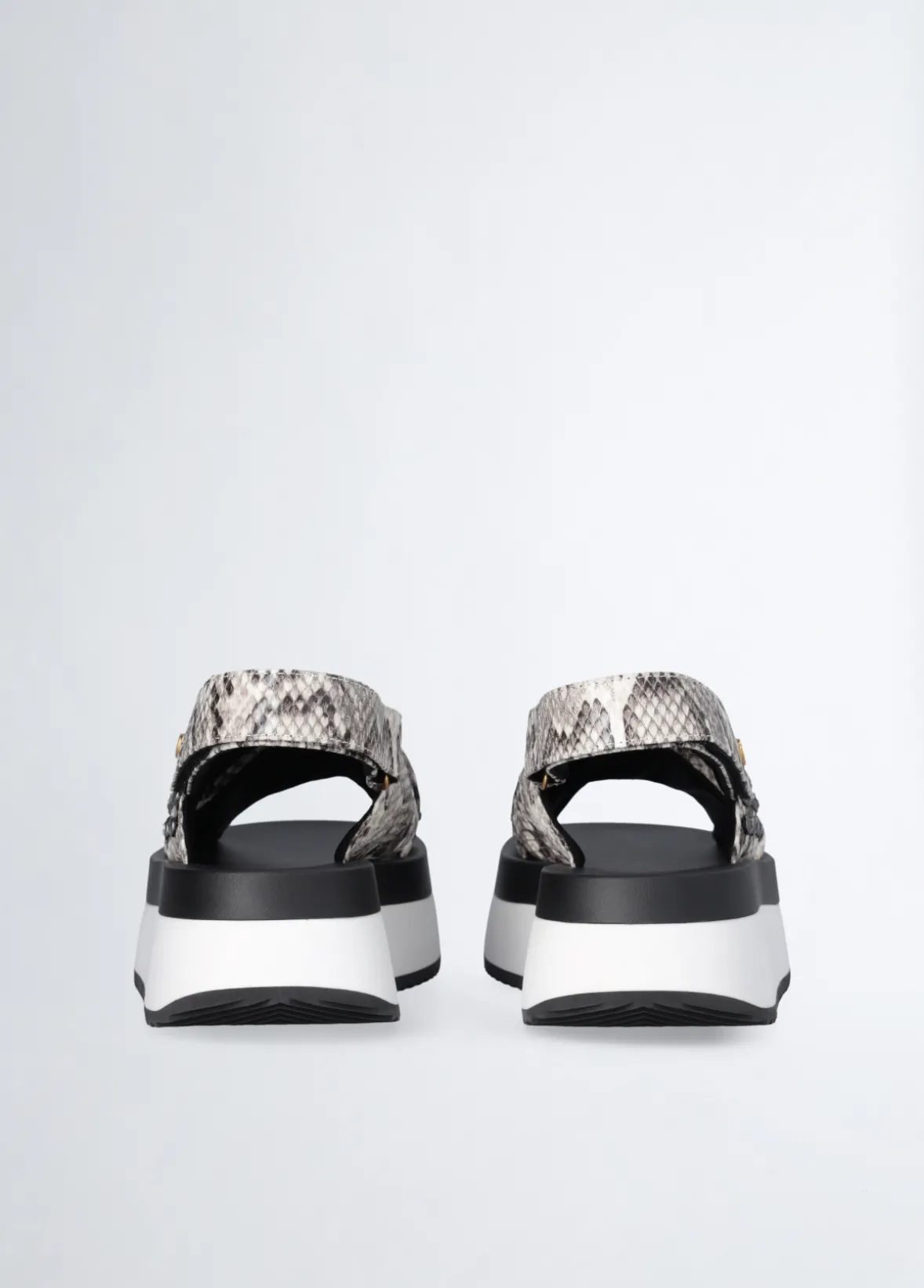 Sandali platform con borchie gioiello