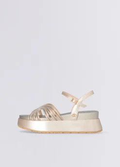 Sandali platform con dettaglio chain