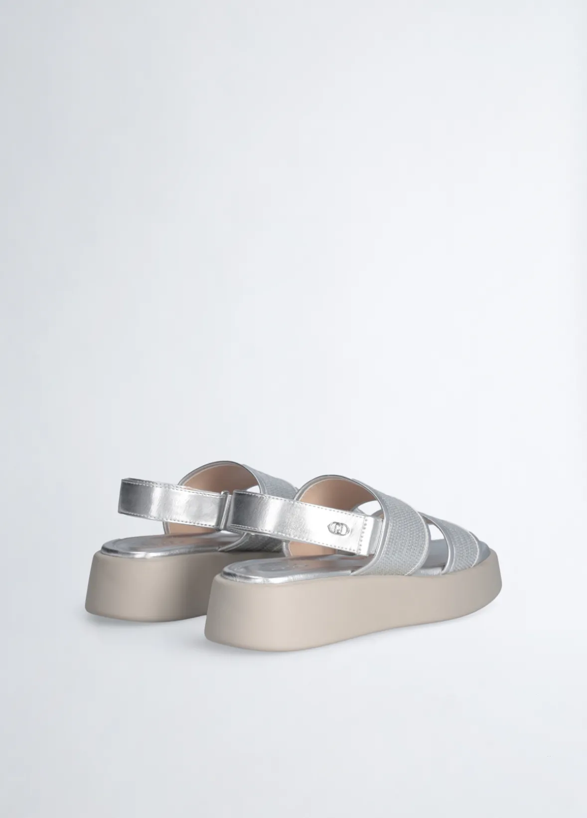sandali platform con paillettes
