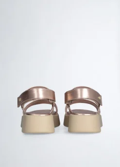 sandali platform con paillettes