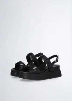 Sandali platform con pietre gioiello