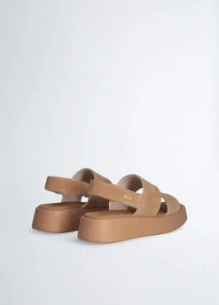 Sandali platform in suede