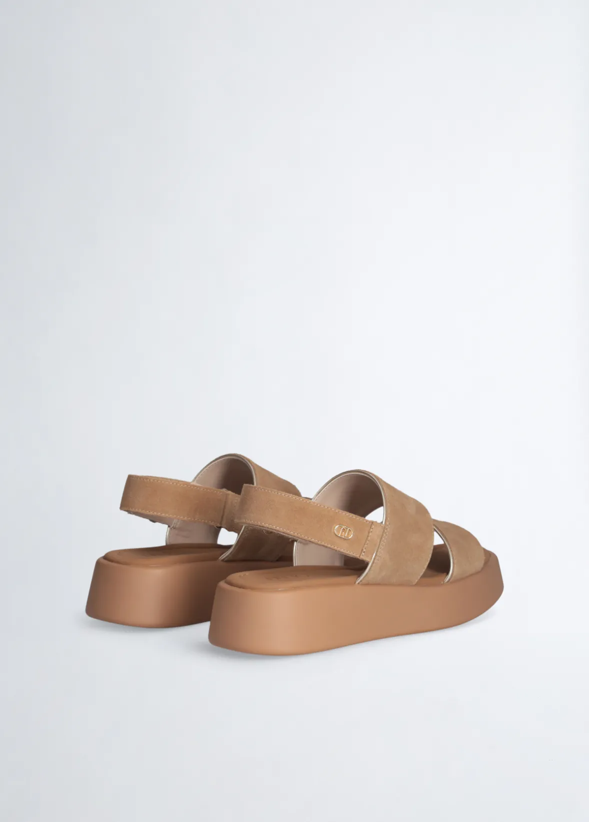 Sandali platform in suede