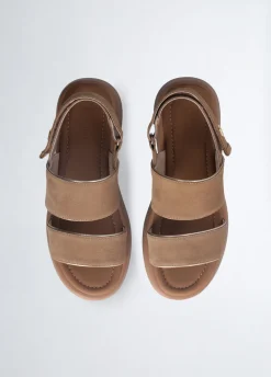 Sandali platform in suede