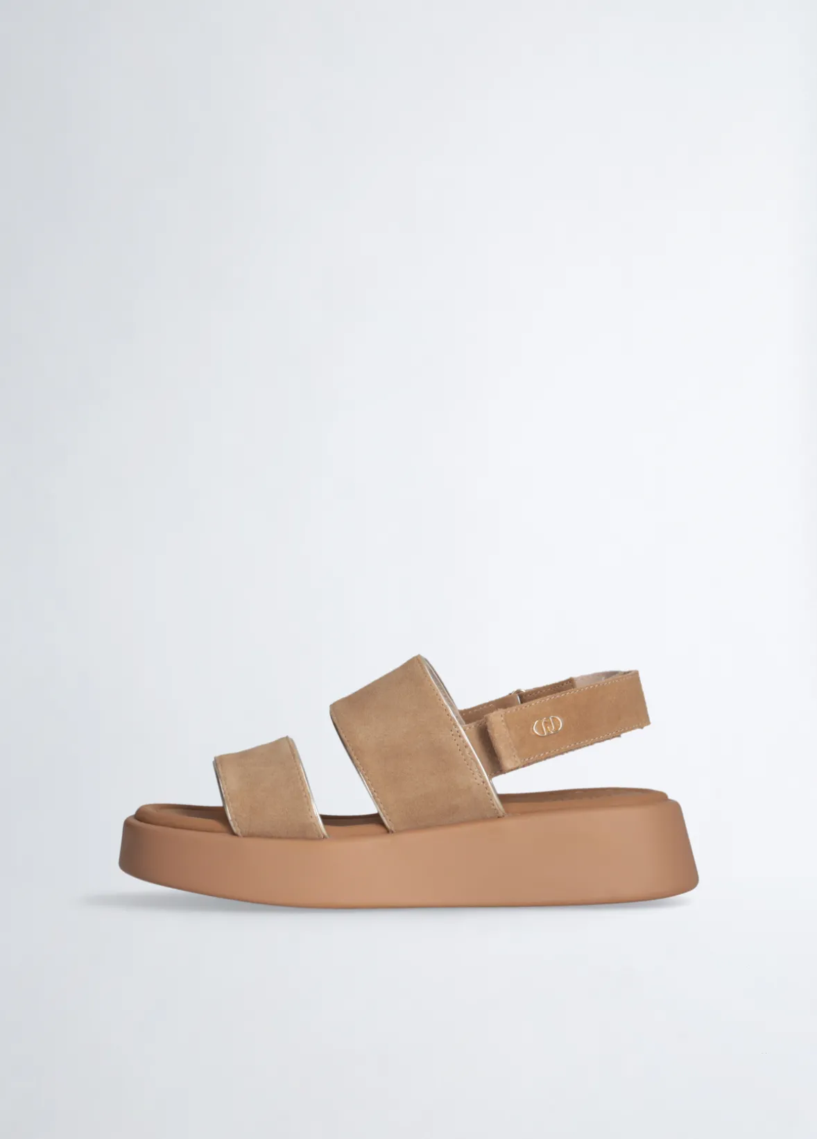 Sandali platform in suede