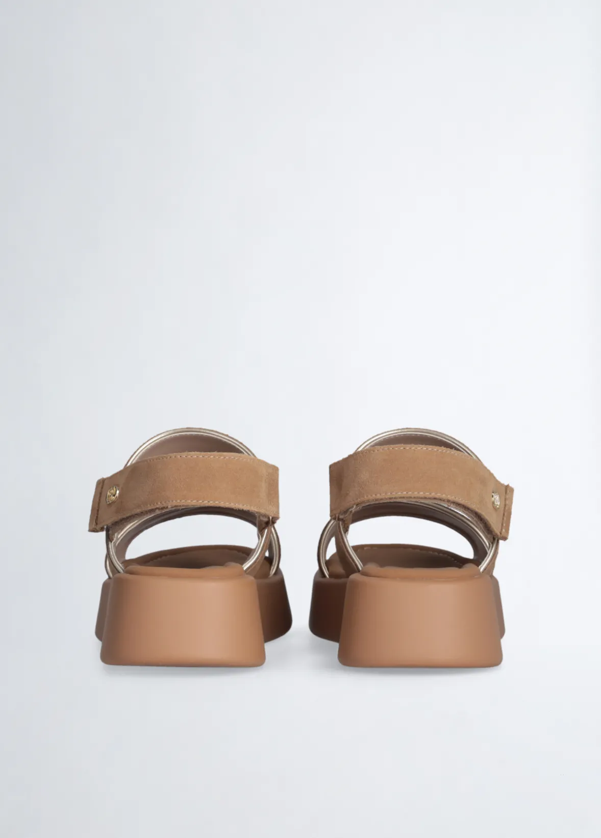 Sandali platform in suede