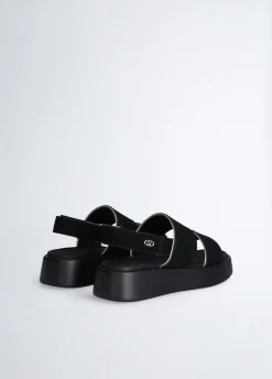 Sandali platform in suede