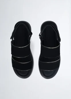 Sandali platform in suede