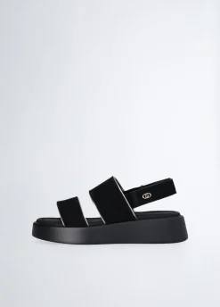 Sandali platform in suede