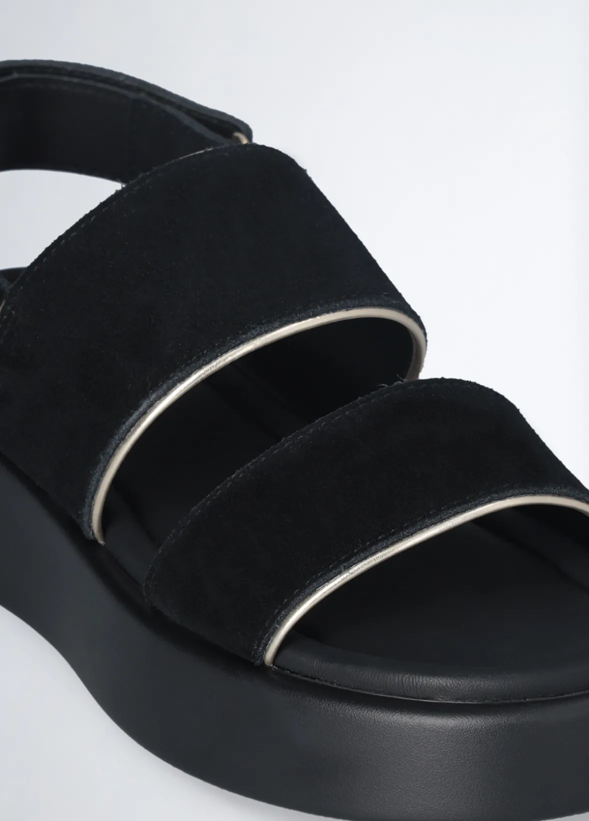 Sandali platform in suede