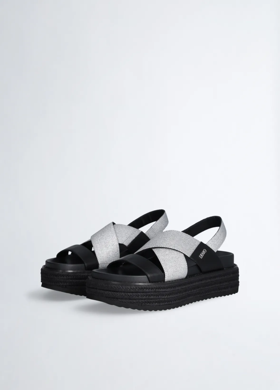 Sandali platform intrecciati