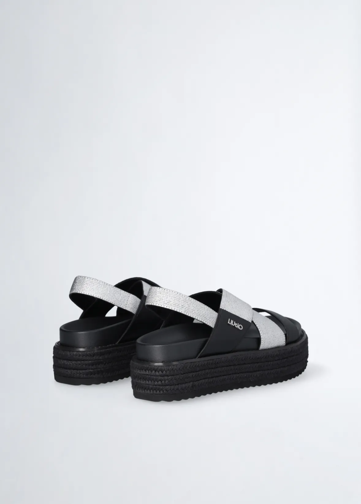 Sandali platform intrecciati
