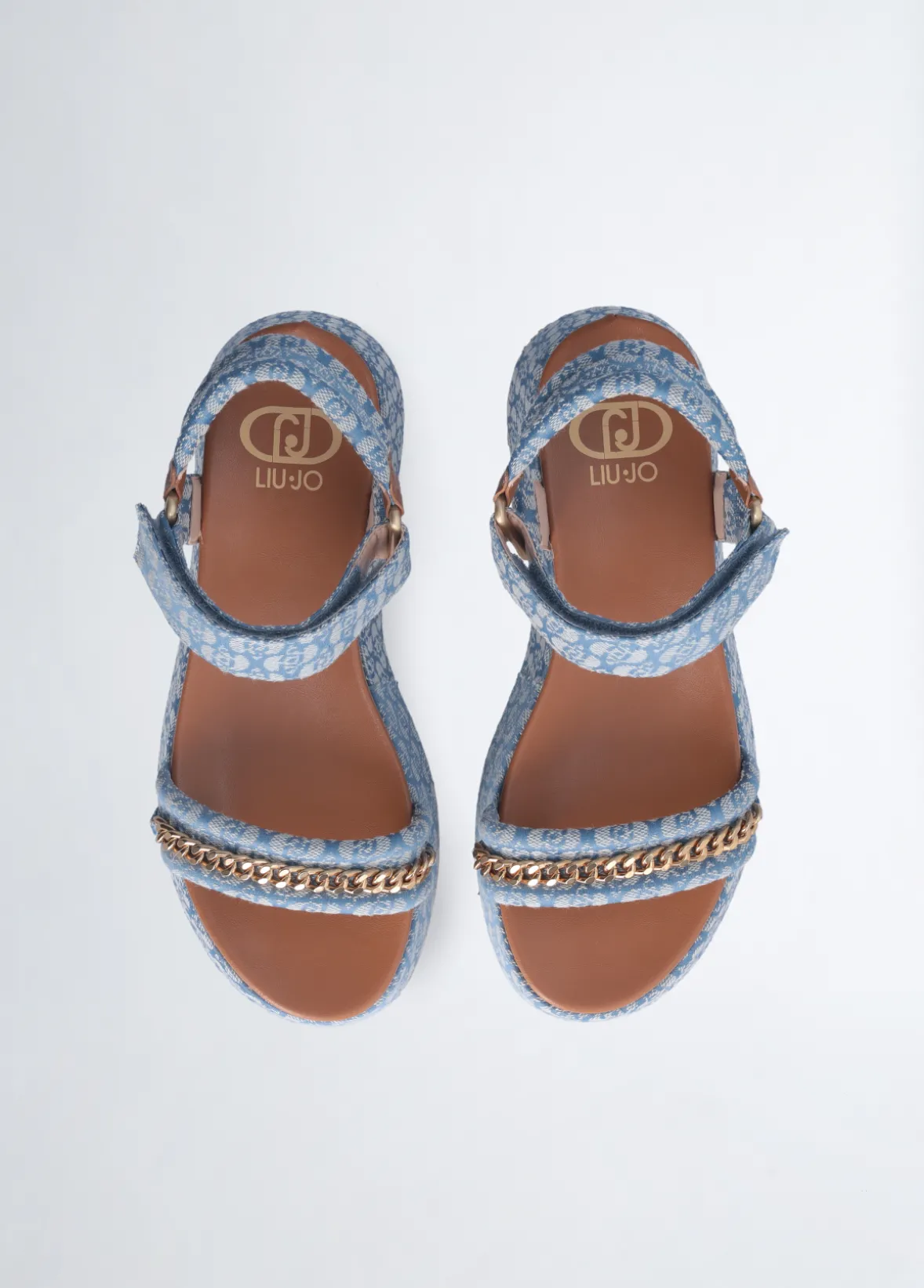 Sandali platform monogram