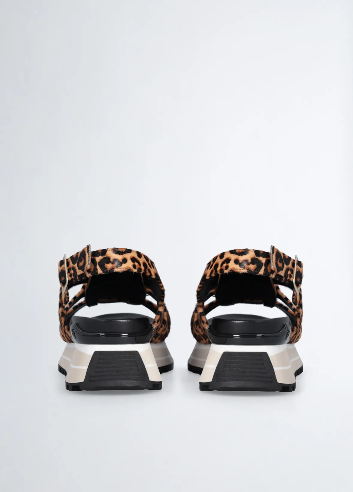 Sandali platform stampa leopard