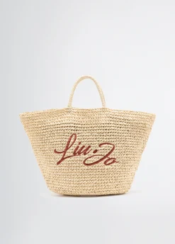 Shopping bag media in rafia
