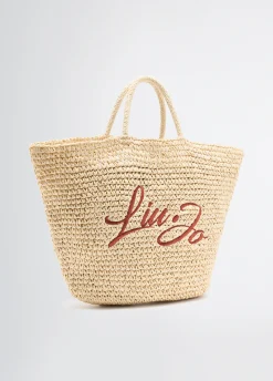 Shopping bag media in rafia