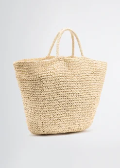 Shopping bag media in rafia