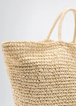Shopping bag media in rafia