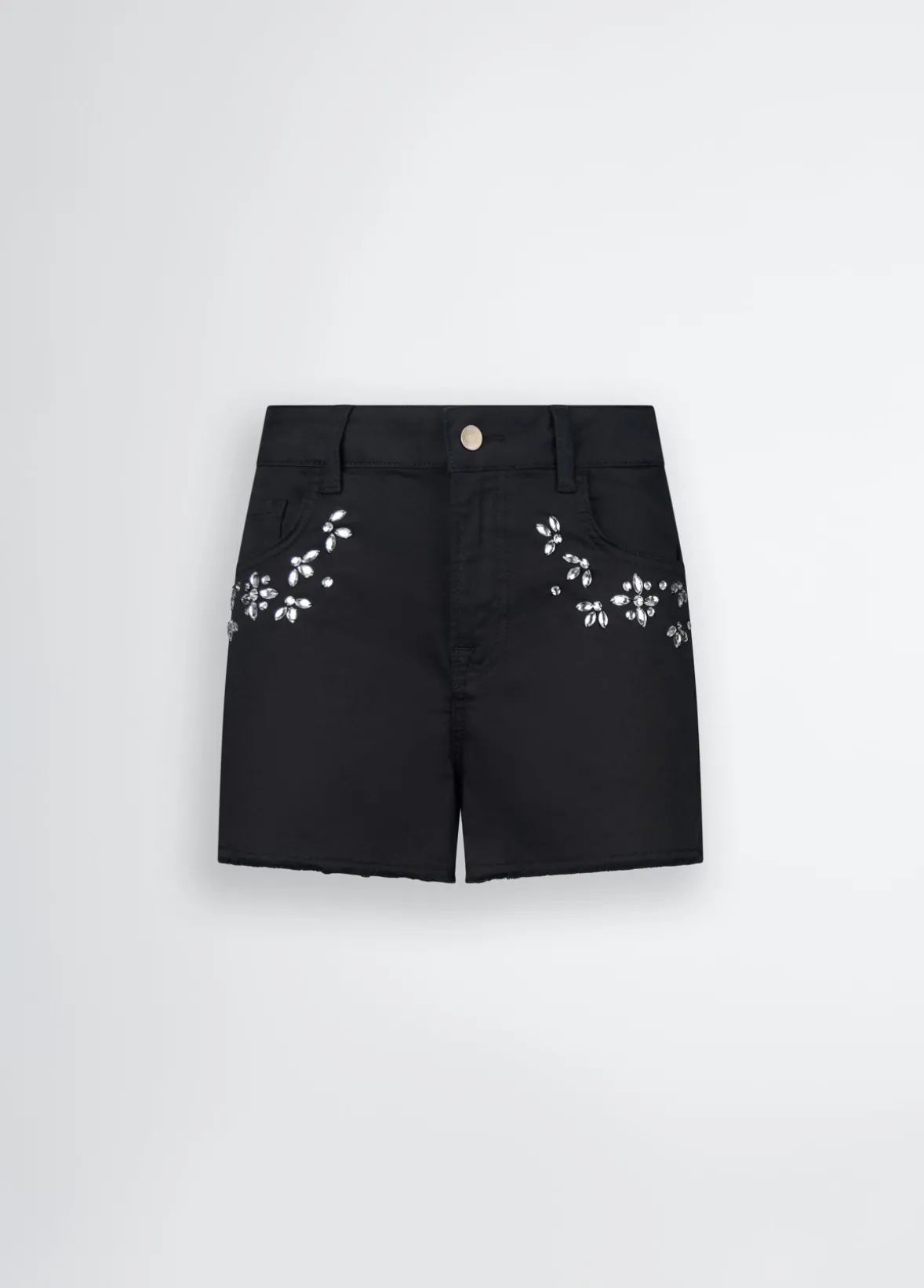 Short a vita alta con strass