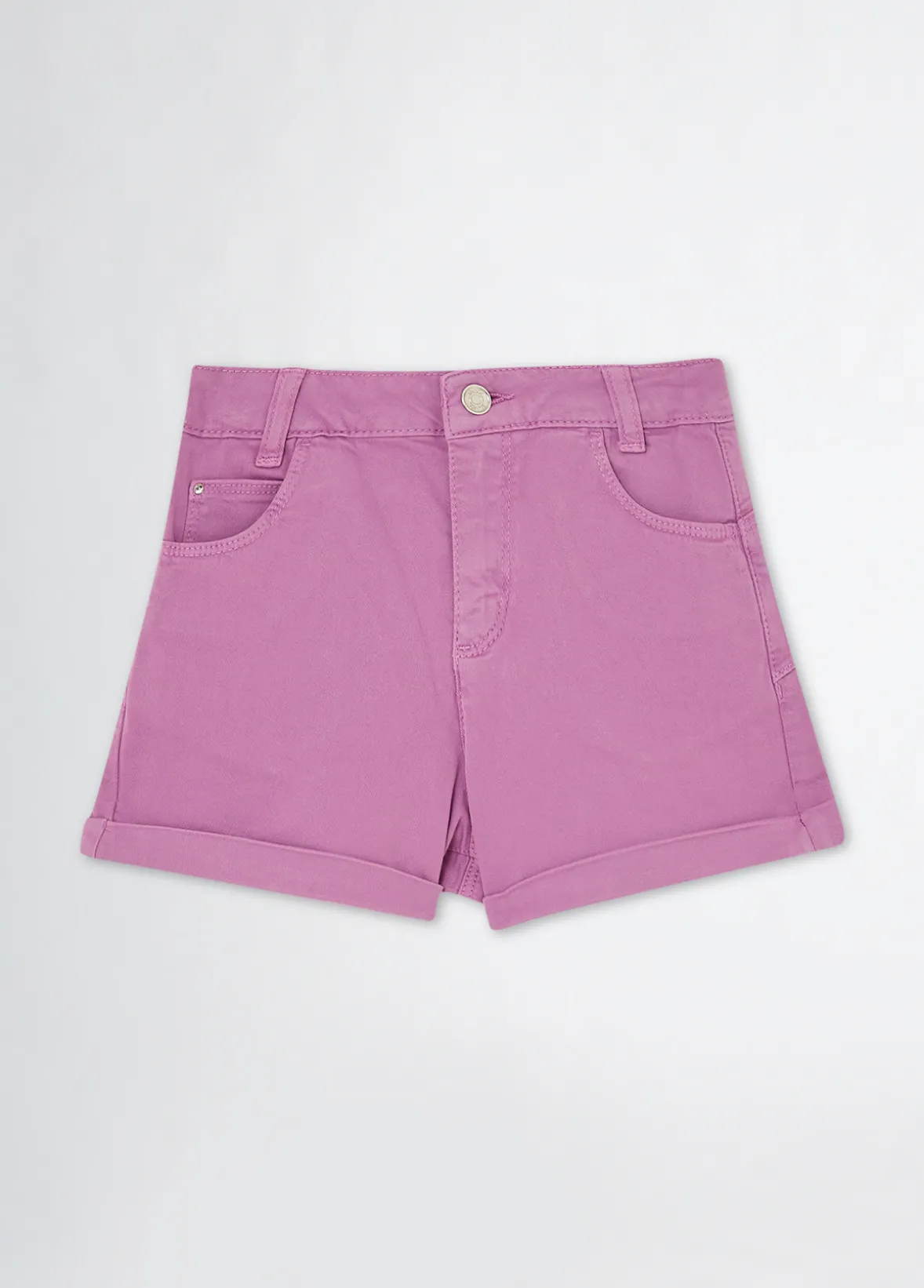 Short a vita alta in cotone