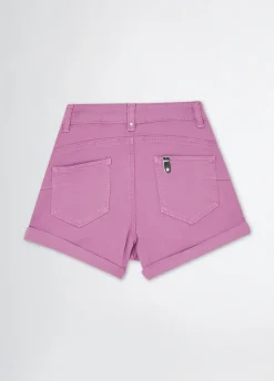 Short a vita alta in cotone