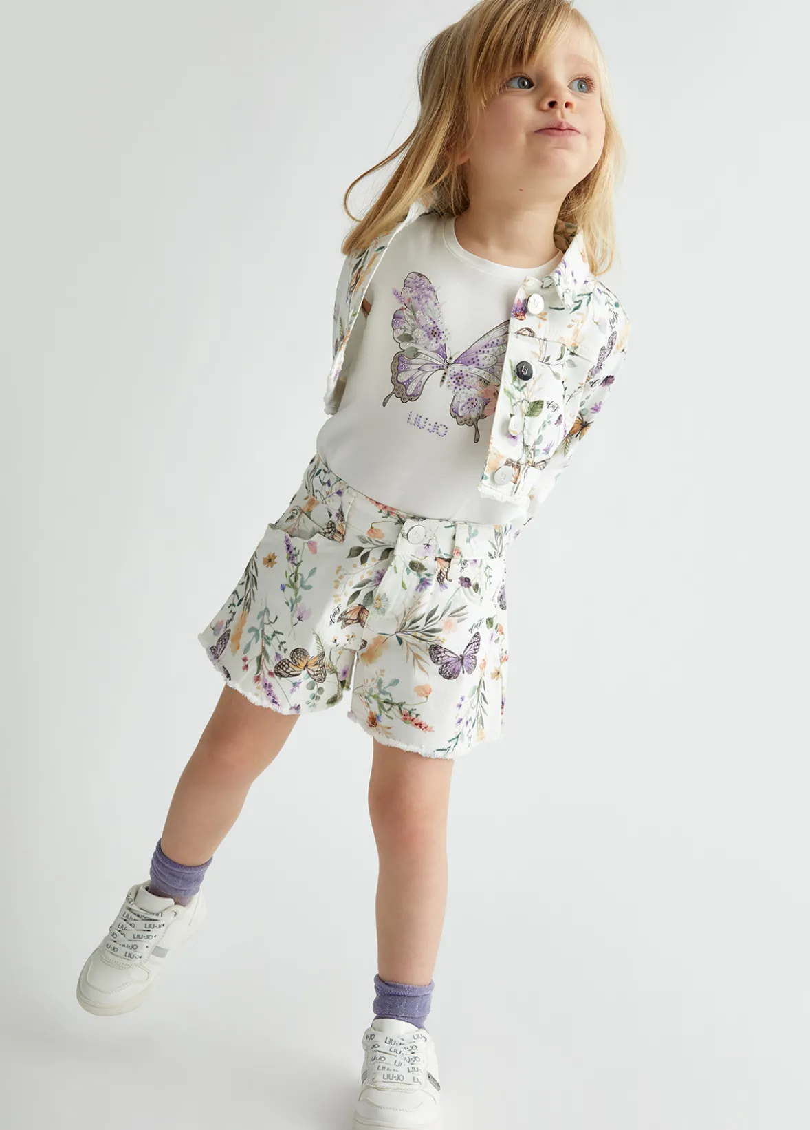 Short in cotone stampato