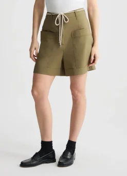 Short in popeline