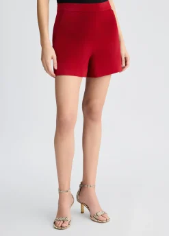 Short in suede