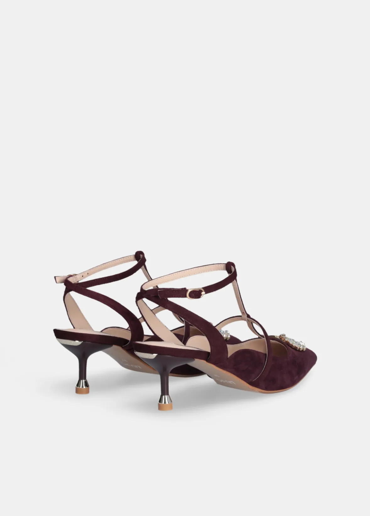 Sling back con logo gioiello