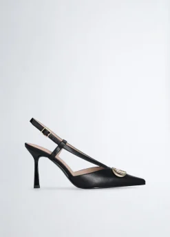 Slingback con maxi logo