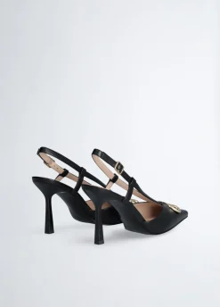 Slingback con maxi logo