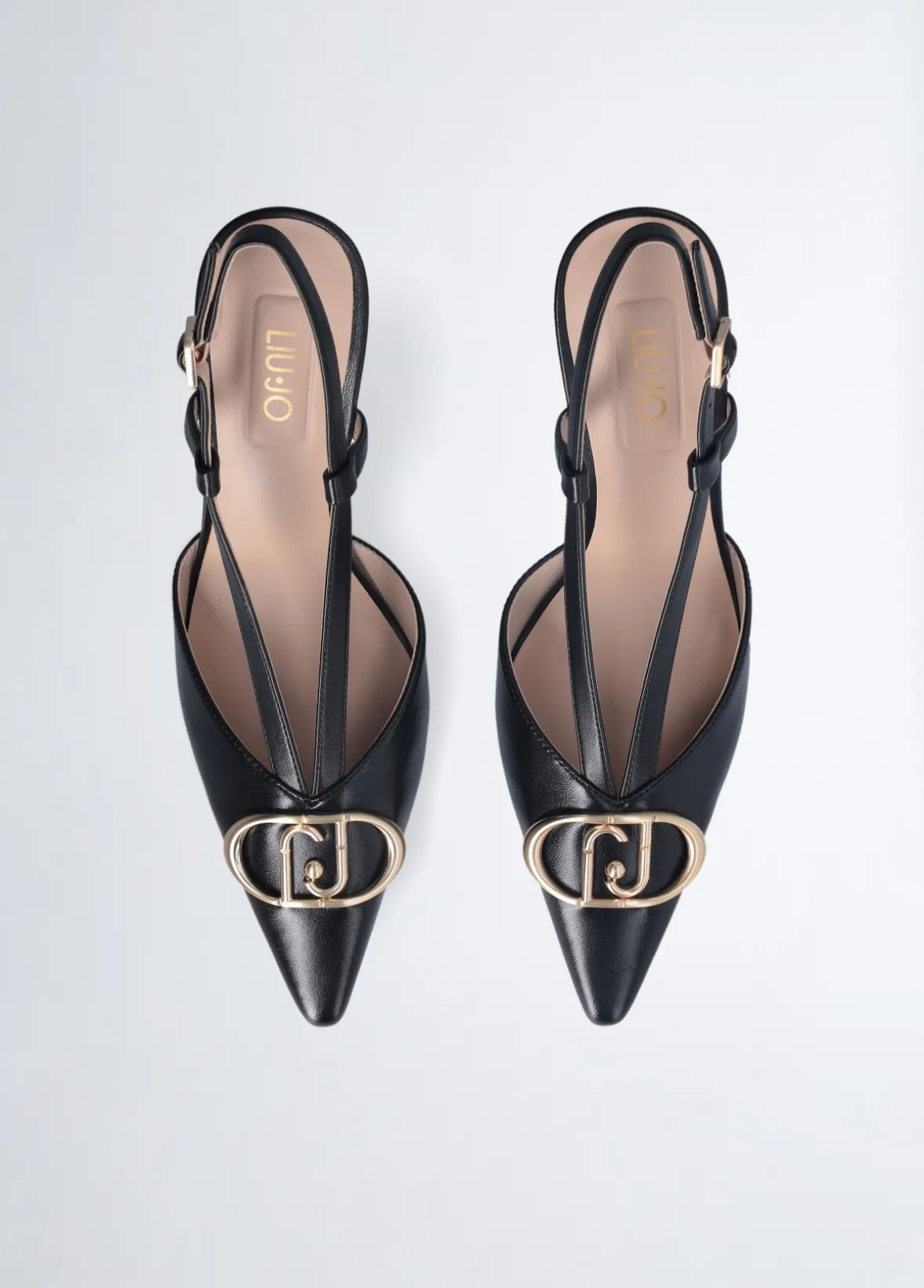 Slingback con maxi logo