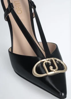 Slingback con maxi logo