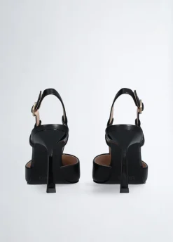 Slingback con maxi logo
