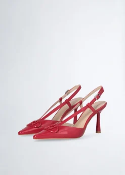 Slingback con maxi logo