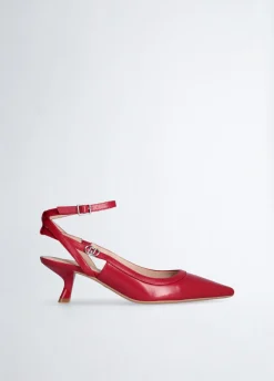 Slingback con tacco basso