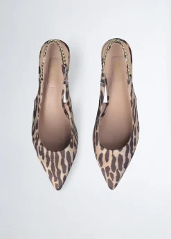 Slingback con tacco basso
