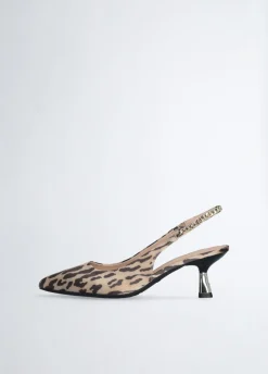 Slingback con tacco basso