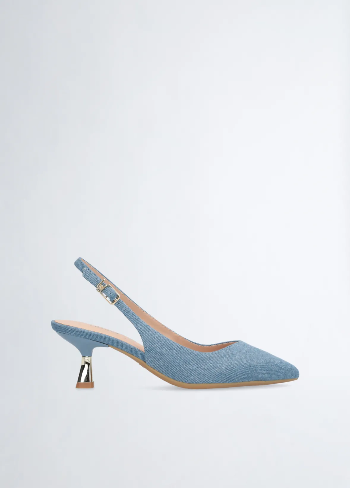 Slingback in denim