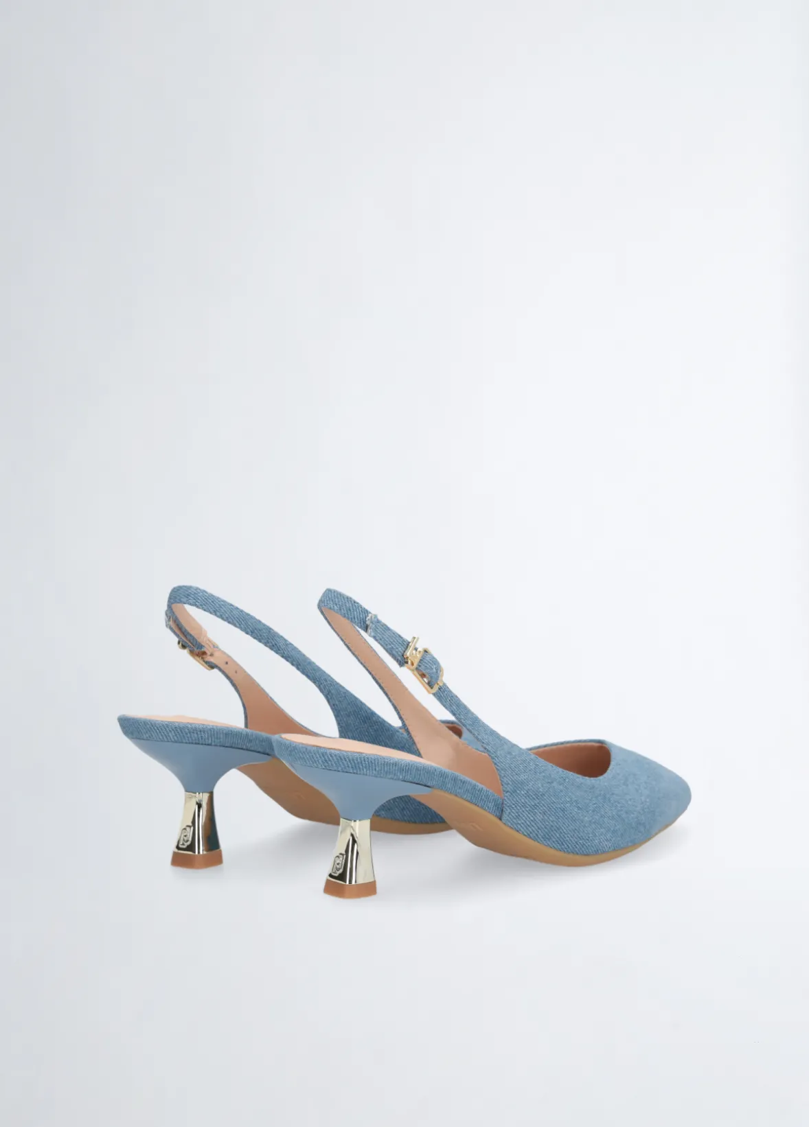 Slingback in denim