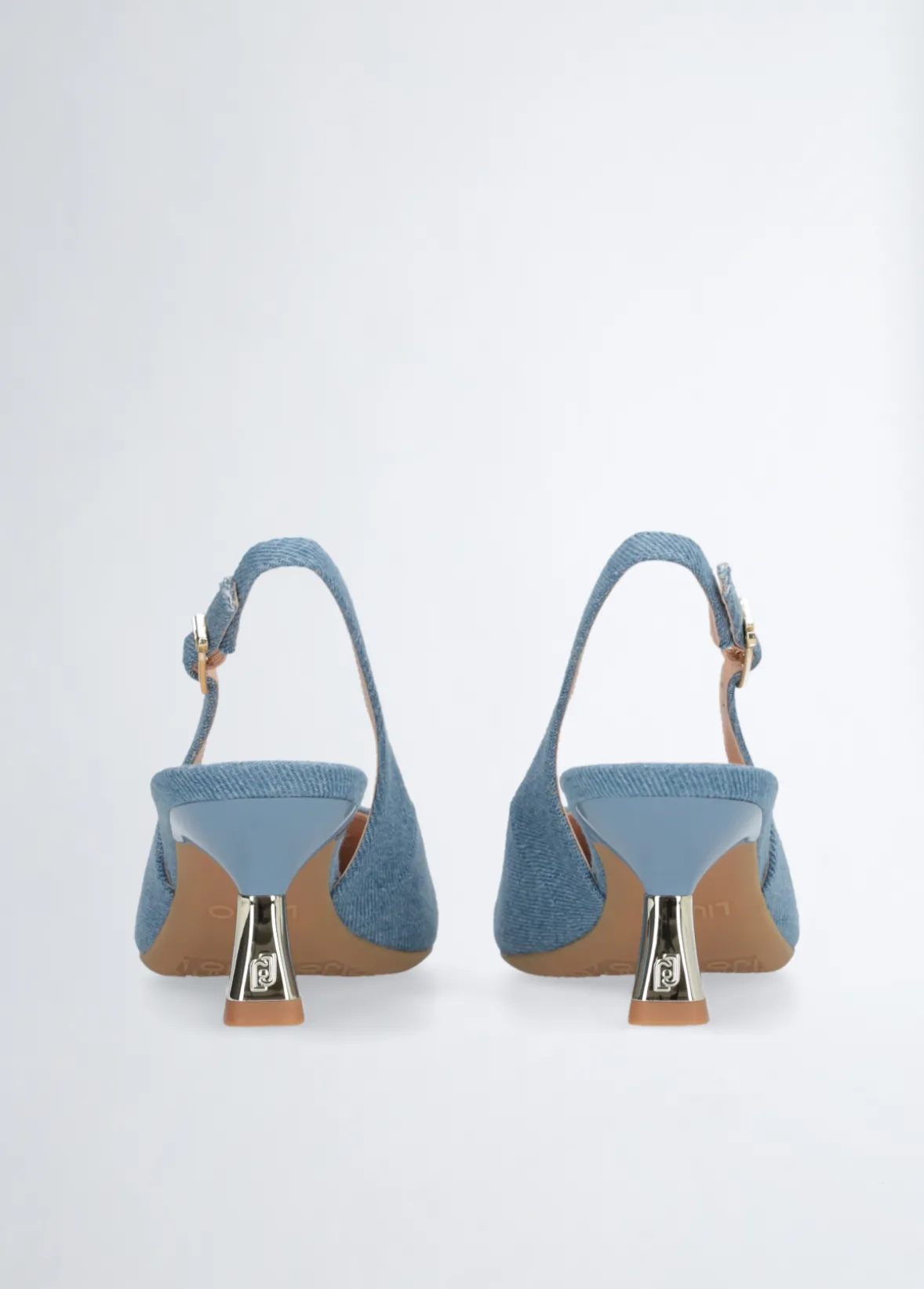 Slingback in denim