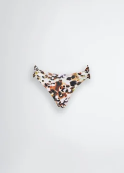 Slip da mare con stampa animalier