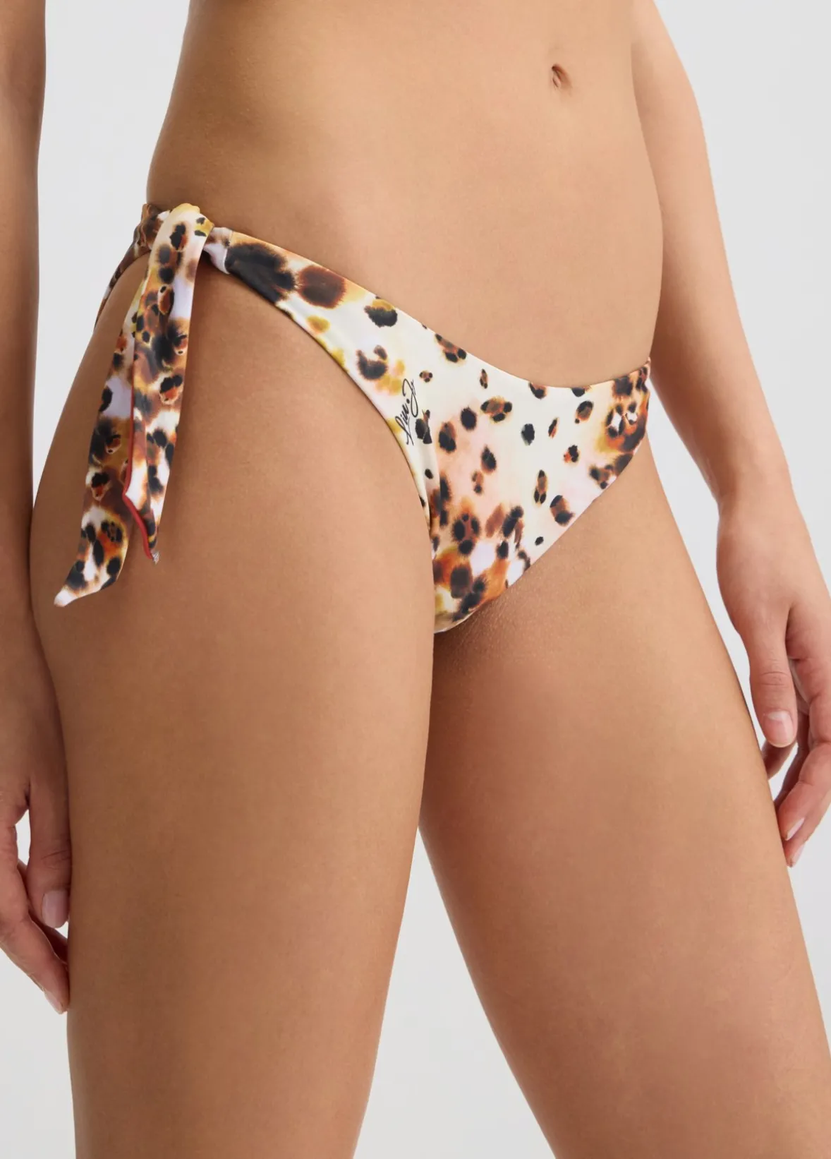 Slip da mare con stampa animalier