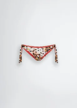 Slip da mare con stampa animalier