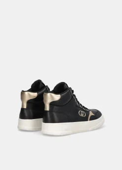 Sneakers basket in pelle