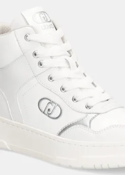 Sneakers basket in pelle
