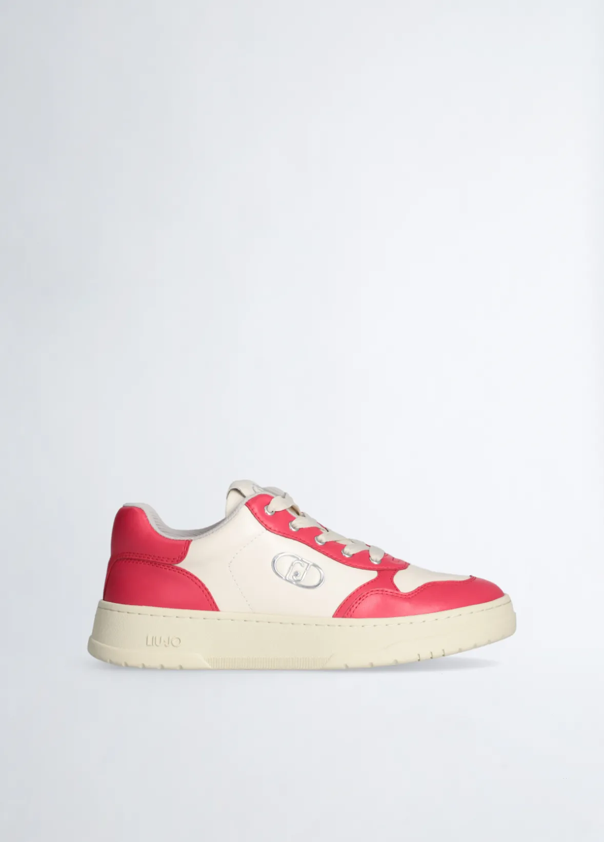 Sneakers bicolor in pelle