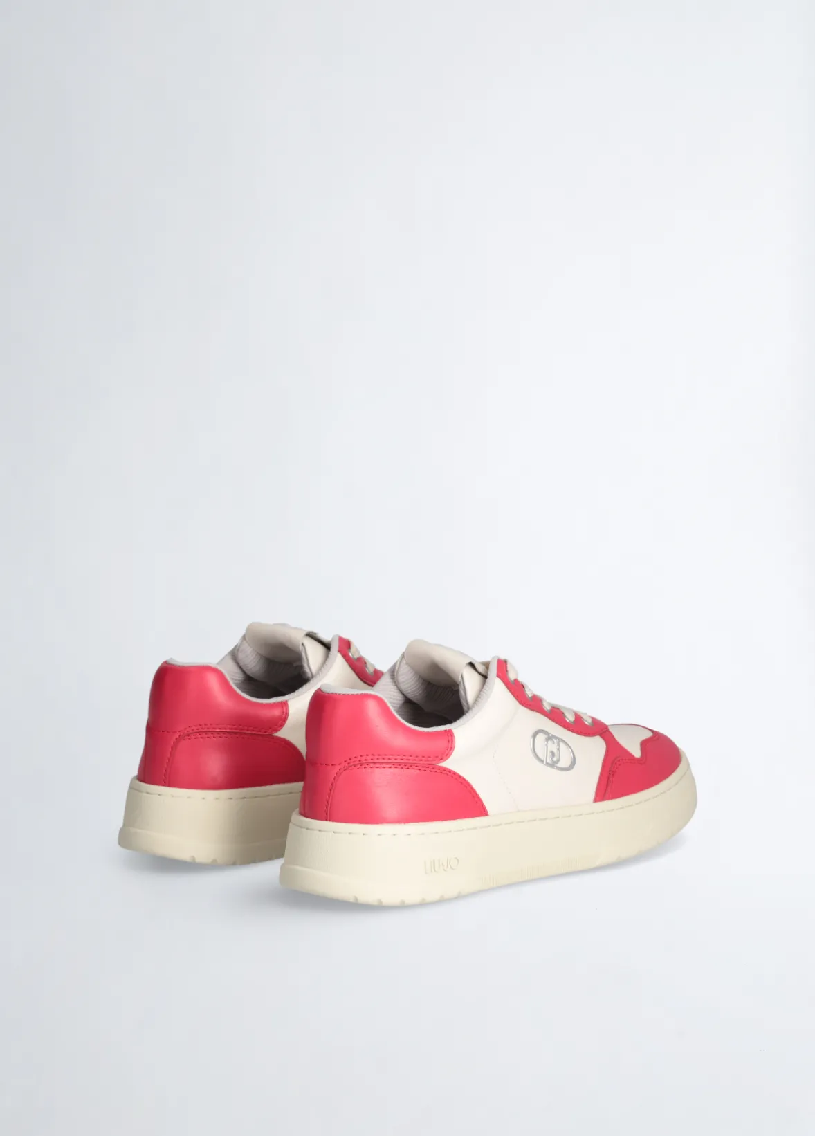 Sneakers bicolor in pelle