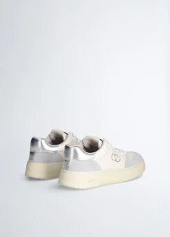 Sneakers bicolor in suede